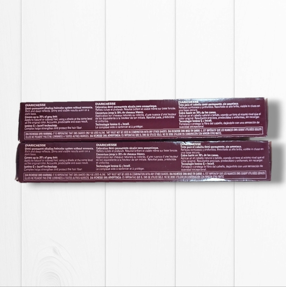L'Oreal Professionnel DIARichesse 2 Tubes Ammonia-Free 5RVC Intense  Mahogany - Picture 7 of 16